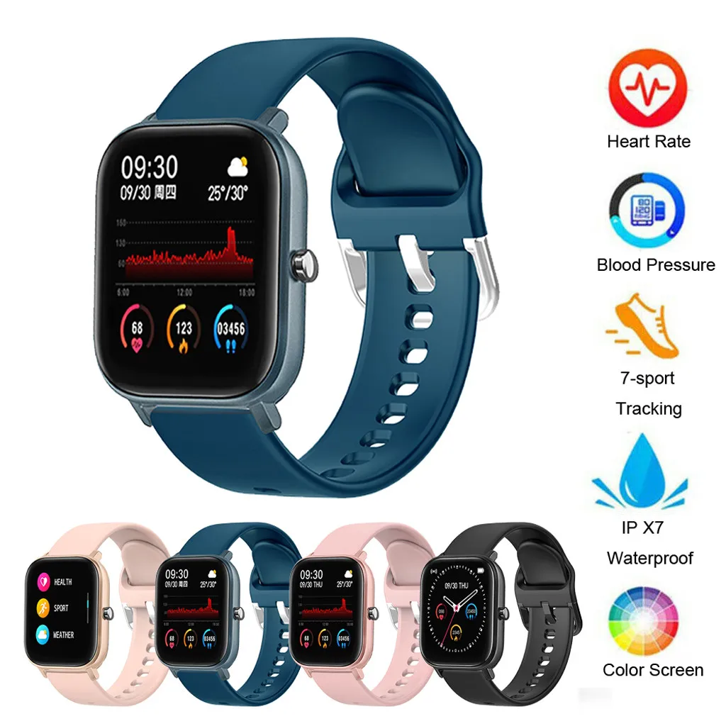 P8 sport montre intelligente Fitness fréquence cardiaque Bracelet intelligent écran tactile IPX7 étanche 1.4 pouces résolution 240x240 écran