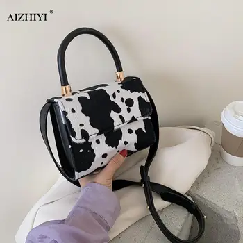 

Ladies Party Daily Retro Cow Prints Phone Purse Handbag Women Crossbody Bags Fashion Exquisite Shopping Bags