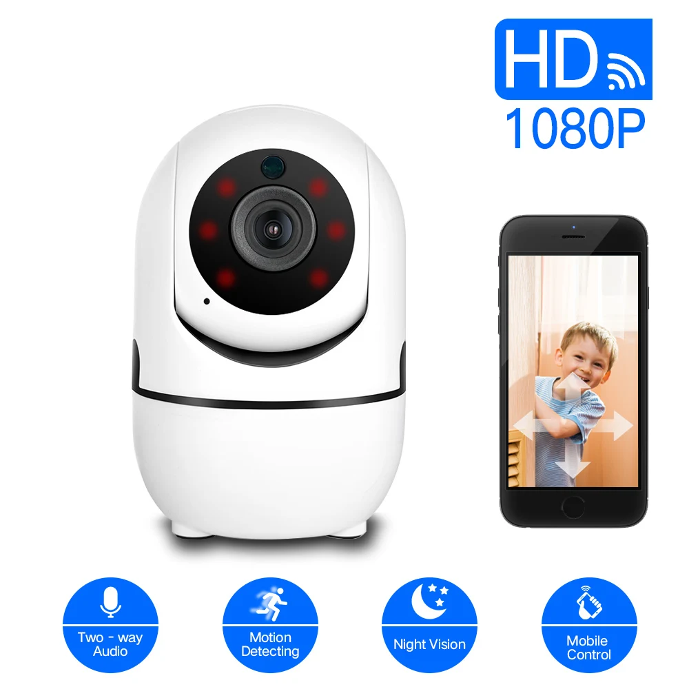 ICSEE 1080P Cloud HD IP камера WiFi с функцией автоматического слежения для наблюдения за