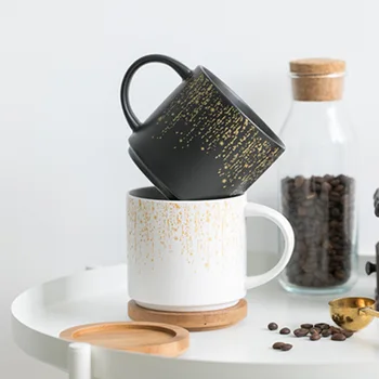 

Luxury Vintage Outdoor Coffee Mug Ceramic Cup Breakfast Coffee Mug Milk Turkish Canecas Cafe Criativas Home Garden BA60MK