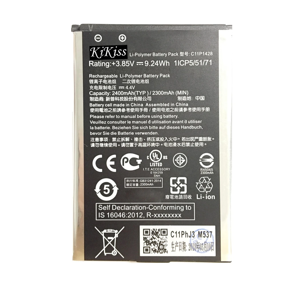 

C11P1428 2000mAh For Asus Zenfone 2 Laser ZE500KL ZE500KG Rechargeable Lithium Polymer Battery