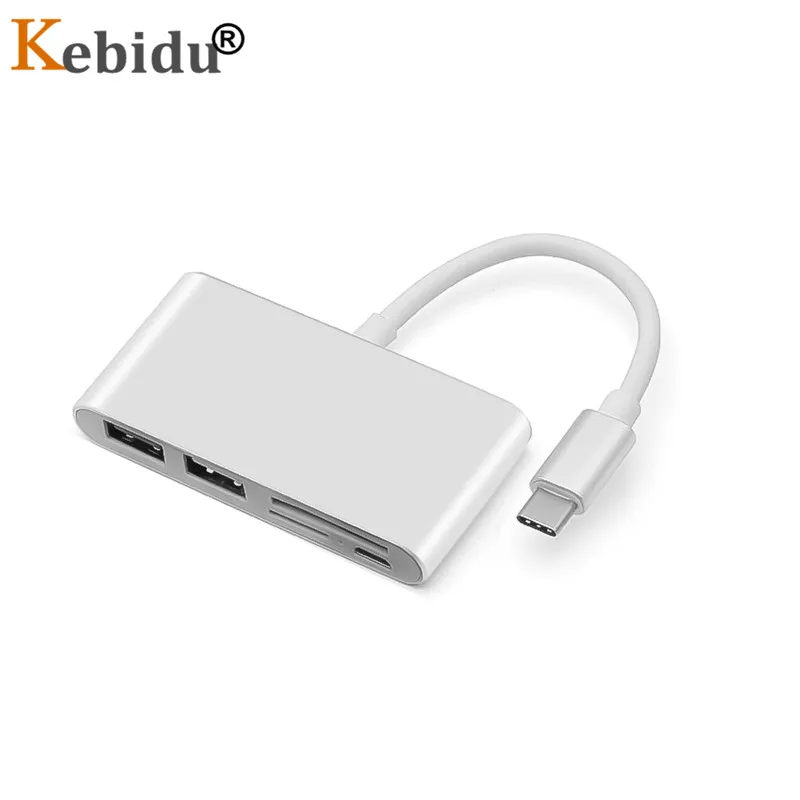 USB 3.1 Hub Type C To OTG SD / TF Card Reader USB 3.0 Micro USB Power Adapter For Macbook Air Pro Surface Pro 6 Huawei Mate 20