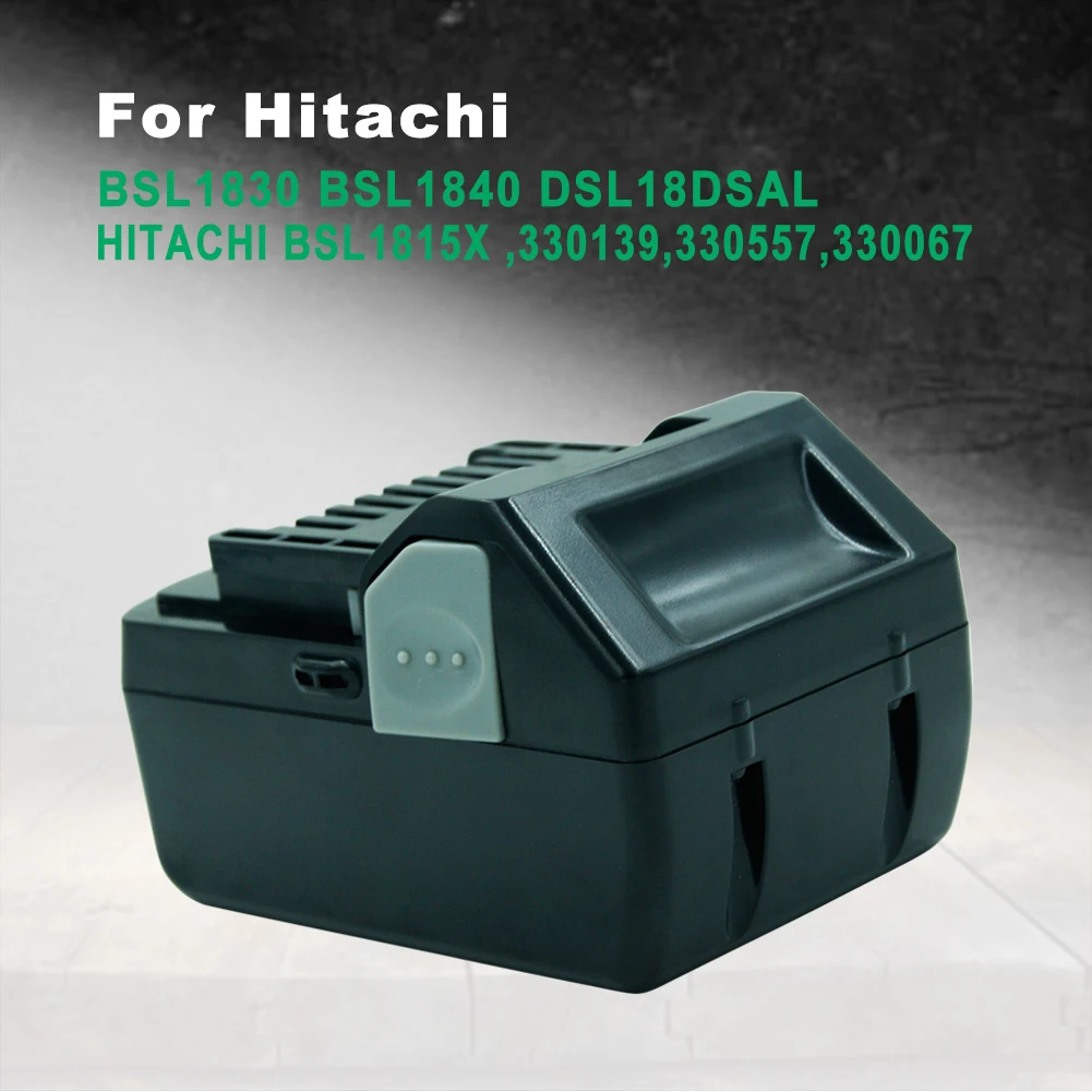 18 в 4000 мА/ч, литий-ионный Перезаряжаемые Батарея для экскаватора Hitachi BSL1830 BSL1840 BSL1815X DS18DSAL CL18DSL DV18DSL аккумуляторных дрелей