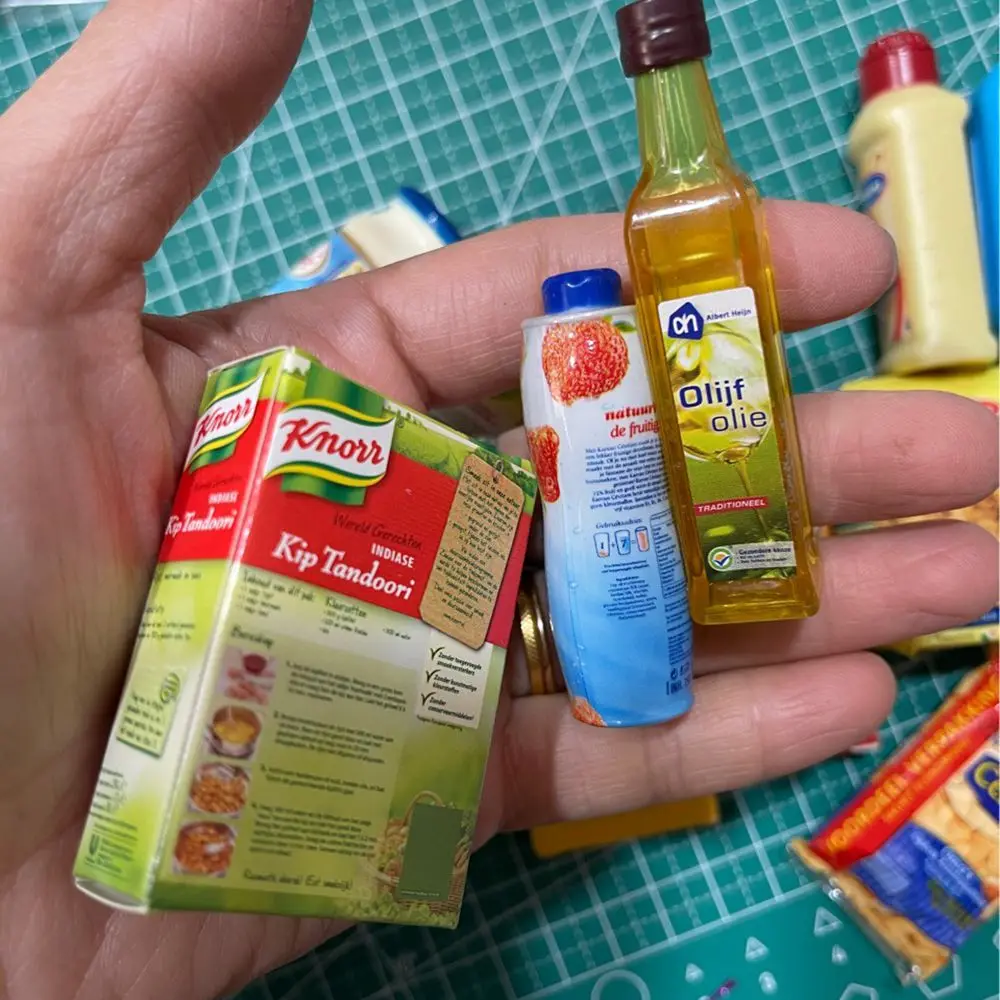 5pcs Miniature Daily Necessities Rement Supermarket Food for Blyth Barbies BJD Doll House Pretend Play Kitchen Decor Toys 2