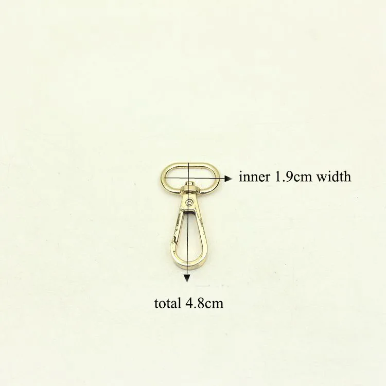 30pcs 19mm Metal Belt Clip Buckles Swivel Lobster Clasp Dog Collar Strap Buckle Carabiner Snap Hook DIY Backpack Bag Accessory