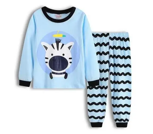 Baby 100% Cotton Pajama Sets Cute Sheep Animal Sleepwear Kids Cosy Pajamas Long Sleeve Tshirt Trousers Suits Boy Girl Clothes designer nightgowns
