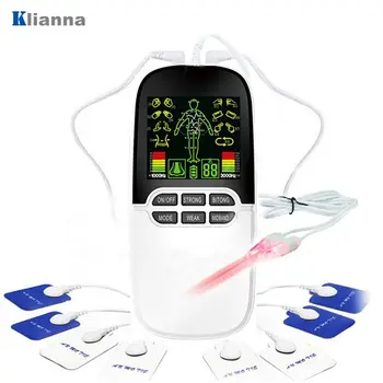 

2in1 Body Massage Machine Dual Output Digital Electronic Pulse Massager Nerve Muscle Stimulator EMS Tens Unit Nose Care Therapy