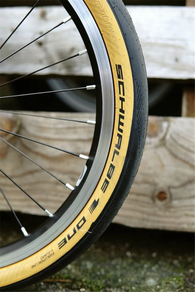 SCHWALBE один сверхлегкий велосипед 16x1,35 349 Складная шина для велосипеда Brompton 35-349 желтый край анти прокол