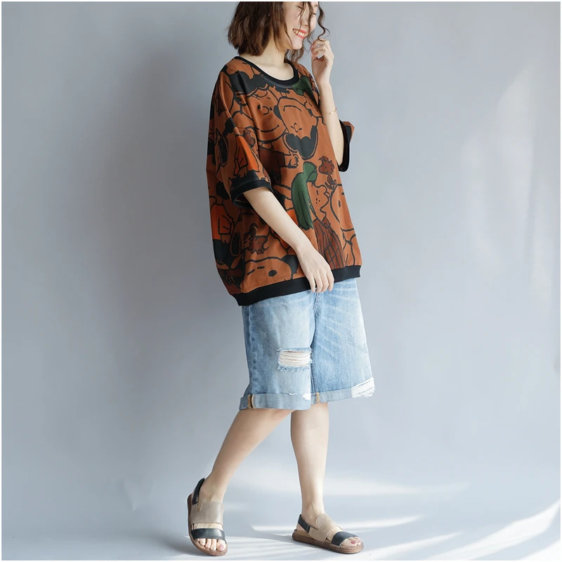 Kawaii t-shirt Cotton Women Tshirt 2019 Summer Vogue Print Tee Plus Size Cartoon T Shirt Korean TShirts Tops Femme Dog Clothes