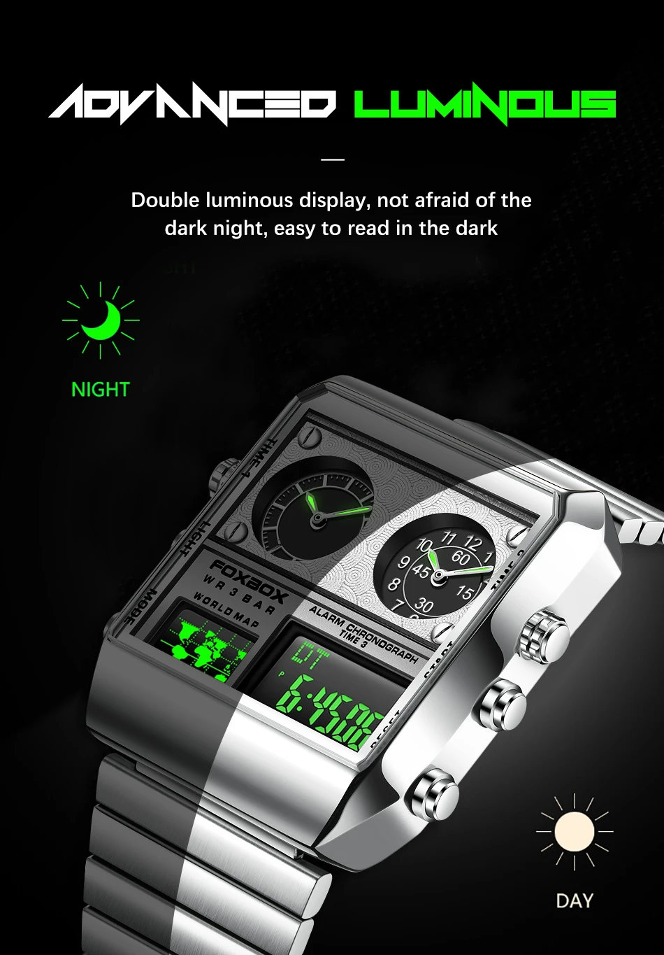 LIGE New Casual Digital Watches for Men FOXBOX Luxury Stainless Steel Wristwatch Military Sport Men Watch Chronograph Date Clock high accuracy quartz watches