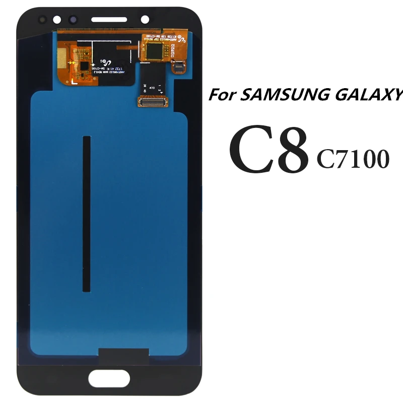 

For SAMSUNG GALAXY C8 LCD Display Touch Screen Digitizer Assembly C8 C710F C7100 C710DS LCD Original Super AMOLED 5.5''LCD New