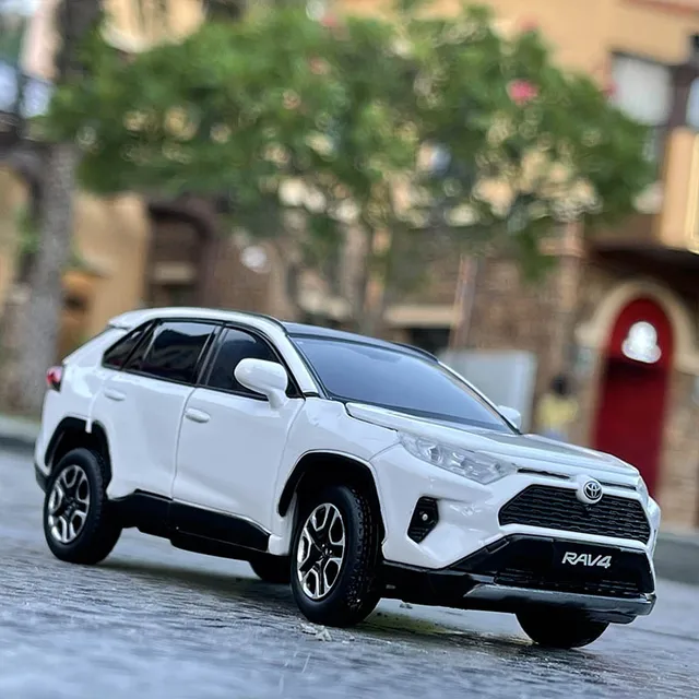JKM 1:32 Toyota RAV4 2020 SUV Diecasts & Toy Vehicles Metal Car Model Shock absorber Sound Light Collection Car Toys Gift 3