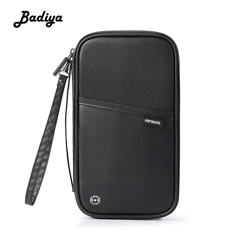 RFID мужской держатель для паспорта многофункциональный водонепроницаемый