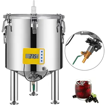 

Wine Fermentation Bucket Fermenter With Thermometer 304 Stainless Steel
