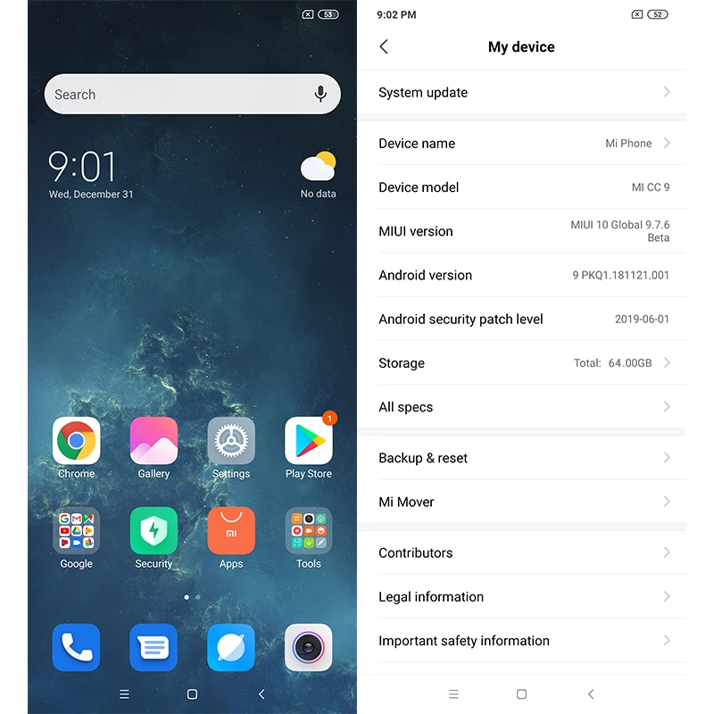 Глобальная ПЗУ Xiaomi Mi CC9 CC 9 6 ГБ ОЗУ 64 Гб ПЗУ мобильный телефон Snapdragon 710 48MP Тройная+ 32MP фронтальная камера 6,3" полный экран