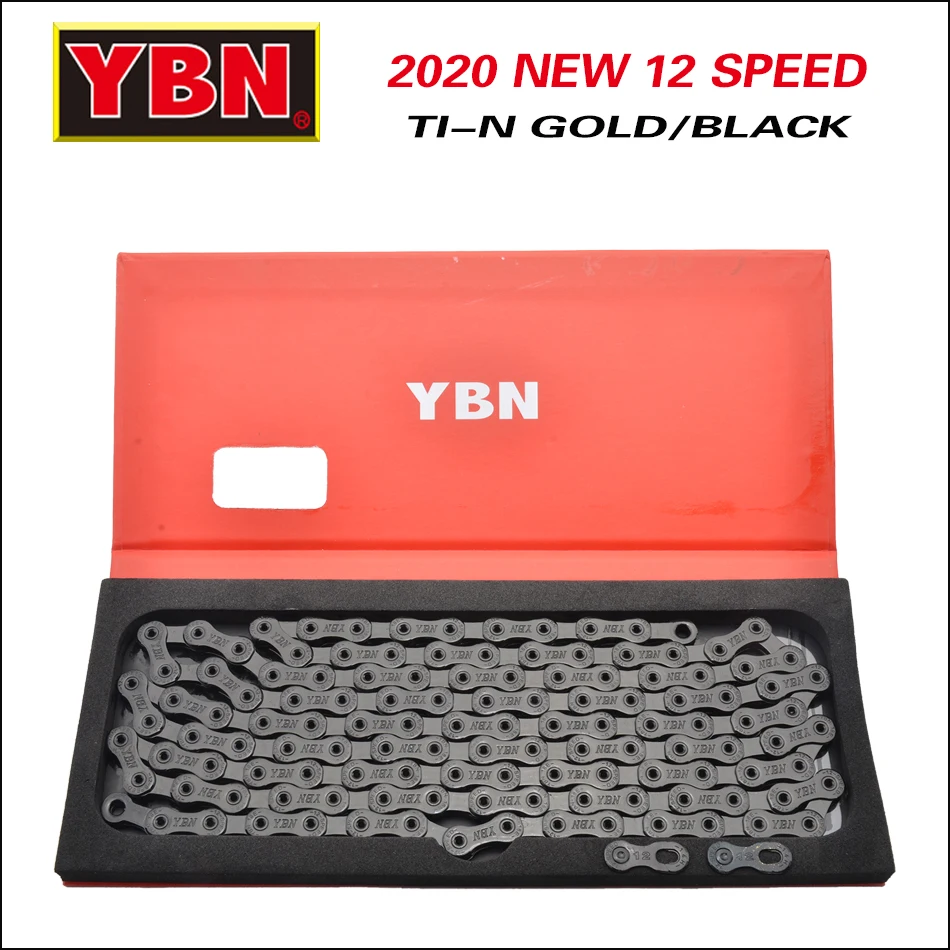 Бесплатная доставка YBN X12L x10 x10sl x9sl x11sl велосипедная цепь 9 10 11s золотистый Горный