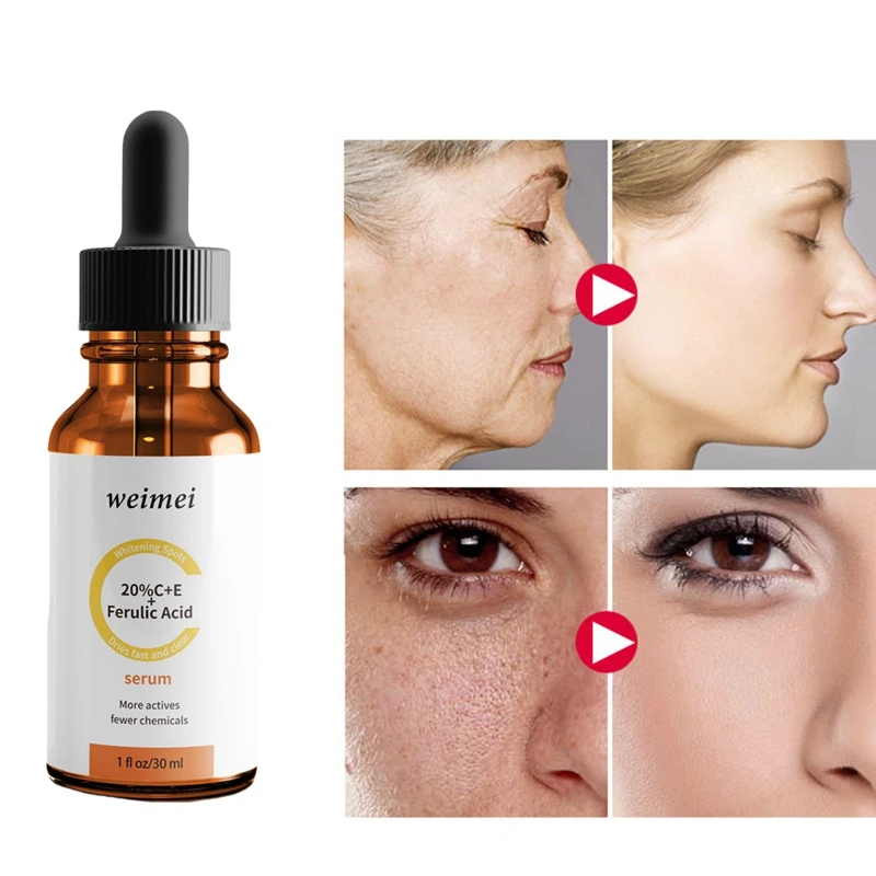 Weimei Ferulic Acid C+ E жидкий экстракт пятна увлажняющее увлажнение с осветляющим эффектом кожи анти-старения эссенция лица 30 мл