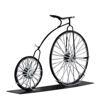 

British Iron Big Wheel Bicycle Model Personality Tin Bike Sculpture Desktop Nordic Home Decoration Birthday Valentine's Day Gift