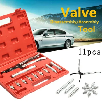 

Car Oil Seal Pliers Auto 11Pcs Valve Stem Remover Hand Tools Replacement