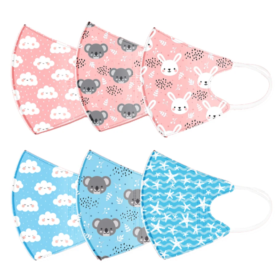 

30pcs PM2.5 Newborn Disposable Mask Face Mask Mouth Mask Anti Exhaust Dust Sun Block Colorful Graphic 0 ~ 3 years Nonwoven mask