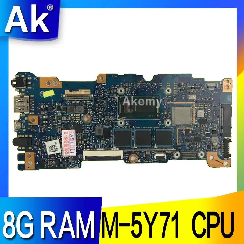 AK UX305FA материнская плата для ноутбука ASUS UX305F UX305 тест оригинальная 8G RAM M-5Y71/M-5Y70 CPU |