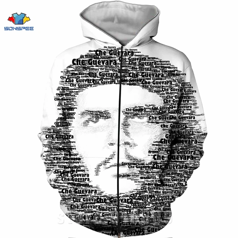 Winter Coat 3D Print Che Guevara Jacket Men Sweatshirts Women Fashion Hoodies Mens Pocket Sweatshirt Harajuku Hoodie Pullovers (13)