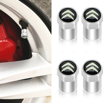 

4pcs new fashion car tire wheel valve cap Car decoration cover For Citroens C1 C2 C3 C4 C5 C6 C8 C4L DS3 DS5 Car Accessories
