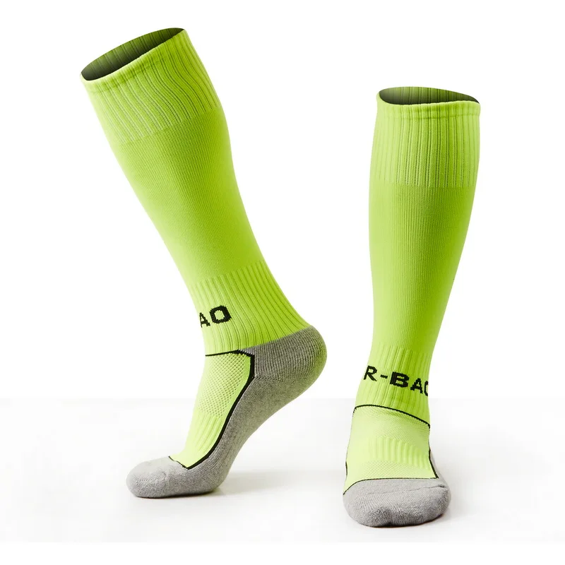 1 Pair Cotton Children's Football Socks For Age 3-13 Kids Boys Girls Durable Long Soccer Socks Sports Training Competition S M