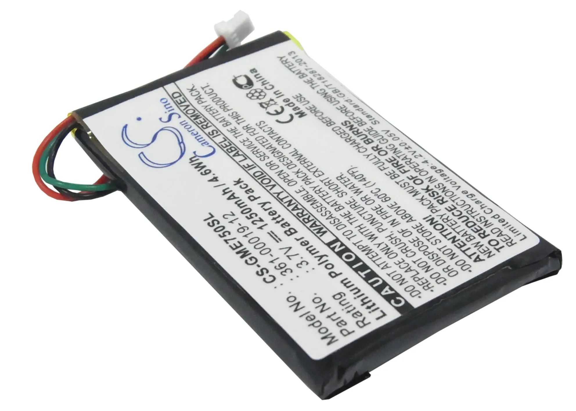 Аккумулятор Cameron Sino 1250mAh для Garmin Edge 605 Edge 705361-00019-12