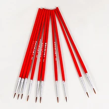 10 шт. товары для рукоделия, ручная краска, тонкая ручка с крючками, ручка для рисования, кисть для рисования, нейлоновая кисть, акриловая ручка для рисования