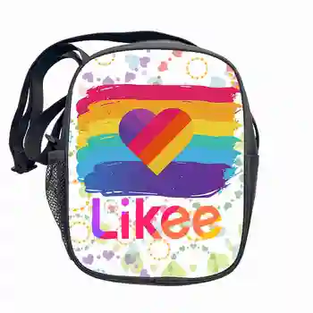 

Russia Style LIKEE Handbags Female Zipper Back Pack 3D Print Likee Video App Crossbody Bags for Women Heart Shoulder Bag New