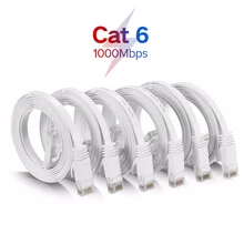 Rj45 cat6 plano utp lan cabo para gigabit ethernet cabo de rede para modem roteador cabo ethernet cabo de remendo