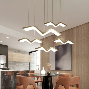 

Modern LED Chandelier Art Seagull LED Hanging Lamp for Dining room Living Room Kitchen Bedroom Restaurant Bar Home Lighting