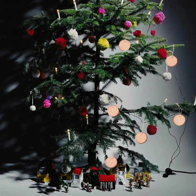 20pcs Christmas Wooden Hanging Pendant Xmas Tree Hanging Decor Home Party Banquet Wall Hanging Adornment Hanging Ornament