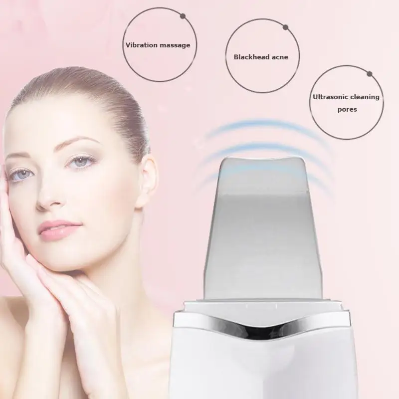 

Ultrasonic Deep Face Cleaning Machine Skin Cleaner irt Blackhead Reduce Wrinkles Spots Scrub Dead Skin Remover