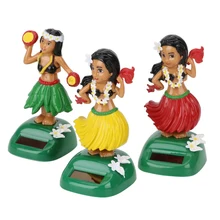 LEEPEE аксессуары для интерьера Hula Автомобильные украшения Солнечная Гавайская девочка украшение автомобиля Авто интерьерная декомпрессия качающаяся голова игрушка