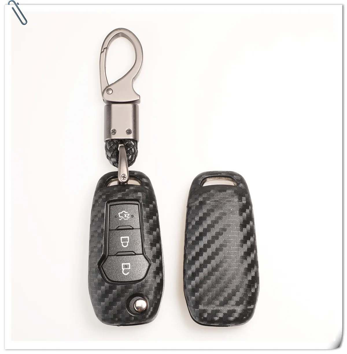Keyforkess portachiavi con telecomando in Silicone stile fibra di carbonio per Ford Escort Titanium Mondeo Everest Explorer Kuga Ka Mustang 9 Keyforkess portachiavi con telecomando in Silicone stile fibra di carbonio per Ford Escort Titanium Mondeo Everest Explorer Kuga Ka Mustang - He20df78c08254fbcb95126b636f38b9el
