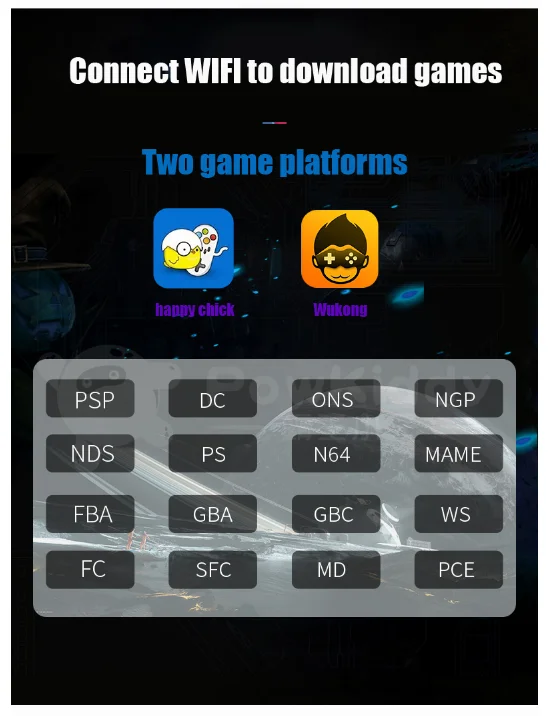 Powkiddy X15 Andriod портативная игровая консоль 5,5 дюймов 1280*720 экран MTK8163 четырехъядерный 2 Гб ОЗУ 32 Гб ПЗУ видео Портативный игровой плеер