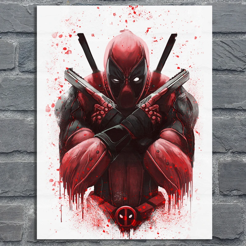 11 Marvel Super Hero Железный человек Человек-паук Капитан Америка HD акварельный плакат высокое качество холст картина без рамки o541 - Цвет: 11