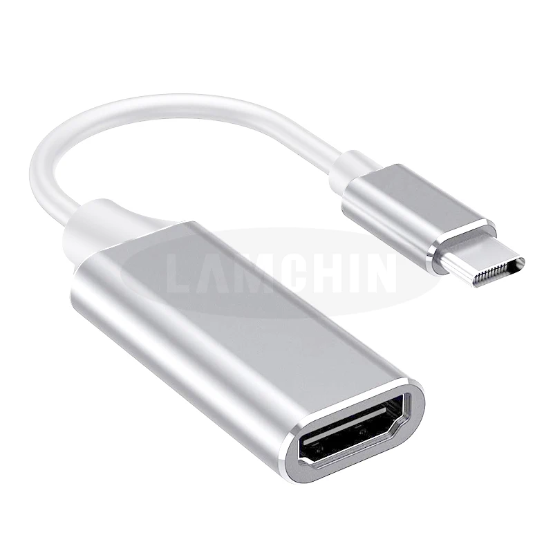 Sliver 4K type-C к HDMI концентратор адаптер для MacBook samsung Galaxy S10/S9 huawei mate 20 P20 Pro USB-C type C к USB HDMI - Цвет: Sliver
