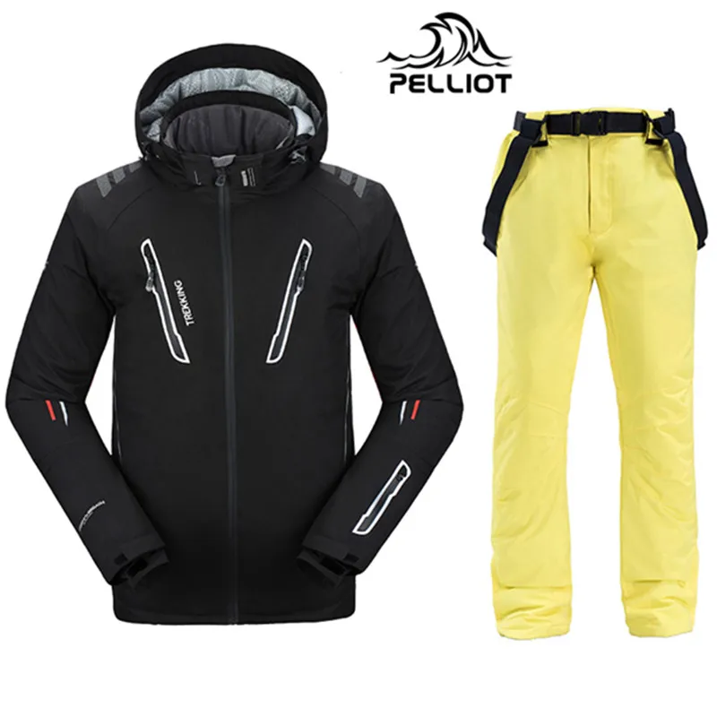 Free Shipping Authentic! Pelliot Ski Jacket+pants Men's Waterproof