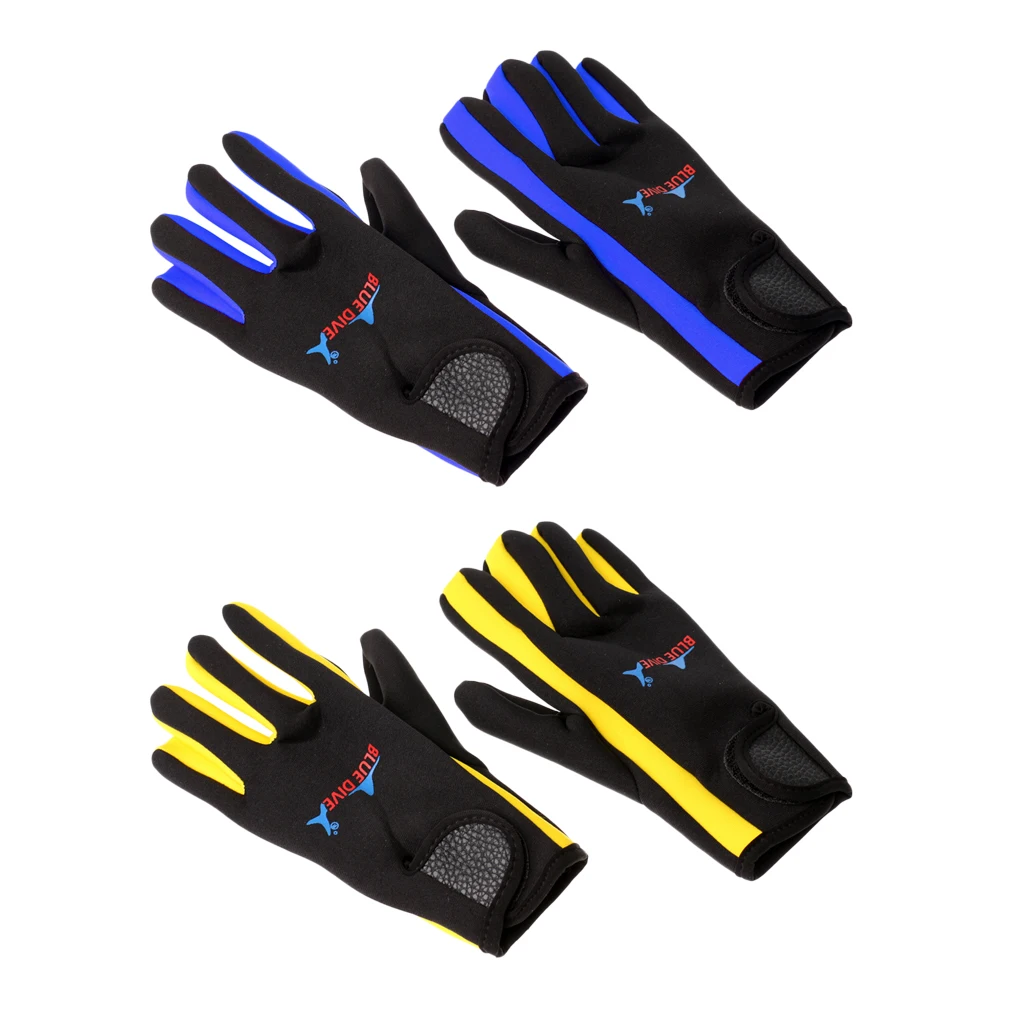 1 Pair Durable 1.5mm Neoprene Scuba Diving Surfing Gloves for