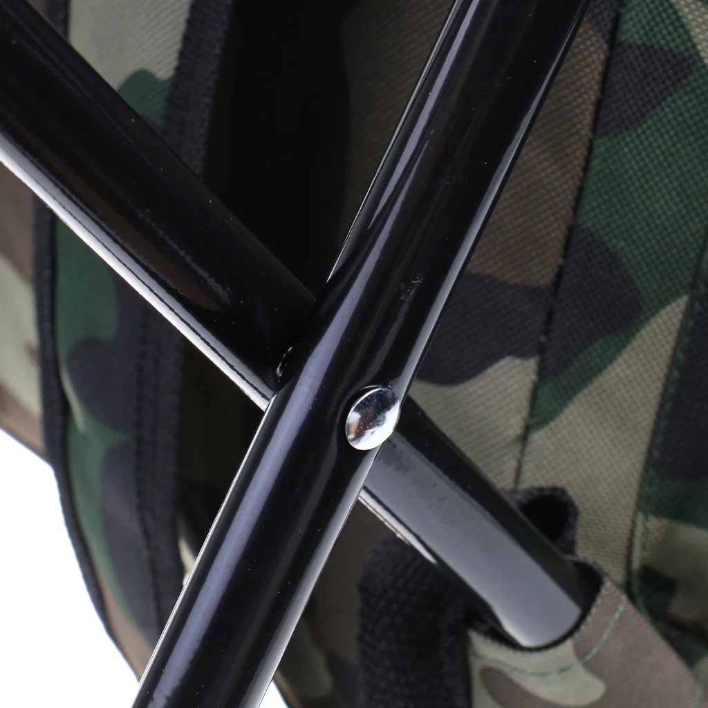 2 in 1 Fishing Stool Tackle Backpack Foldable Seat Camping Hunting Rucksack