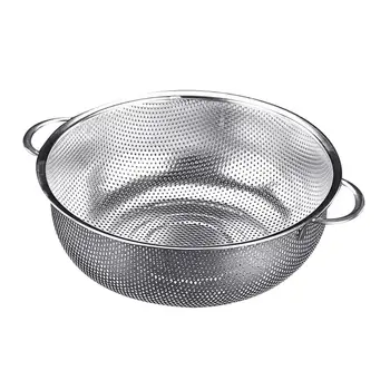 

Kitchen Tool Stainless Steel Rice Vegetable Fruit Washing Strainer Sieve Basket