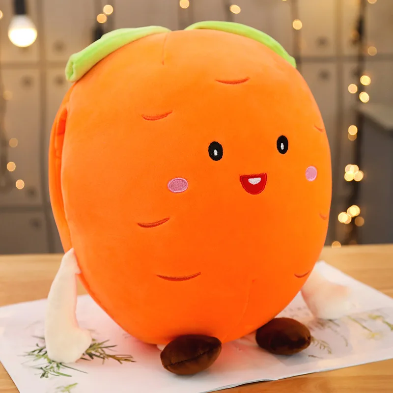 Kawaii Плюшевые фрукты подушка авокадо ананас руки теплые мягкие овощи игрушки диван подушка украшение дома креативный подарок - Color: As  picture