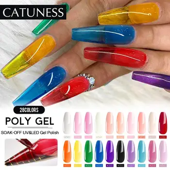 

Nail Gel Acrylic Polygel UV Acrylic Poly Gel Sequins Red Blue Long Natural Fast Builder Gel Quick Extension for Nails Art Kit