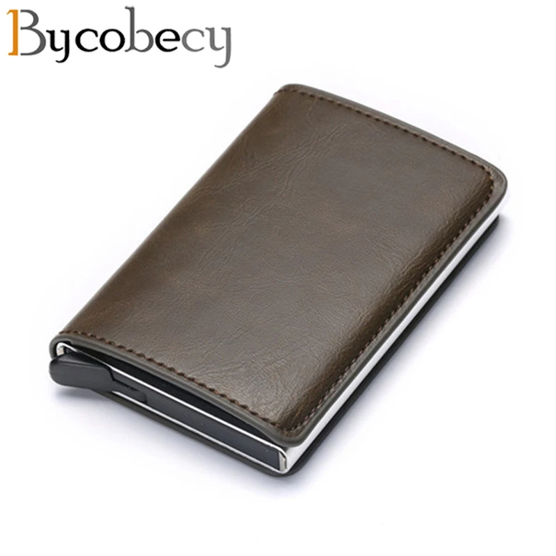 Мужская автоматическая визитница Bycobecy футляр для удостоверения личности