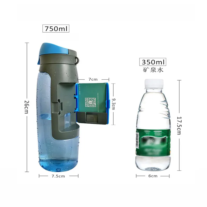 GFHGSD Креативный дизайн с сеткой, кошелек, пластиковая бутылка для воды, для спорта на открытом воздухе, портативный Подарочный шейкер для заварки напитков и фруктов