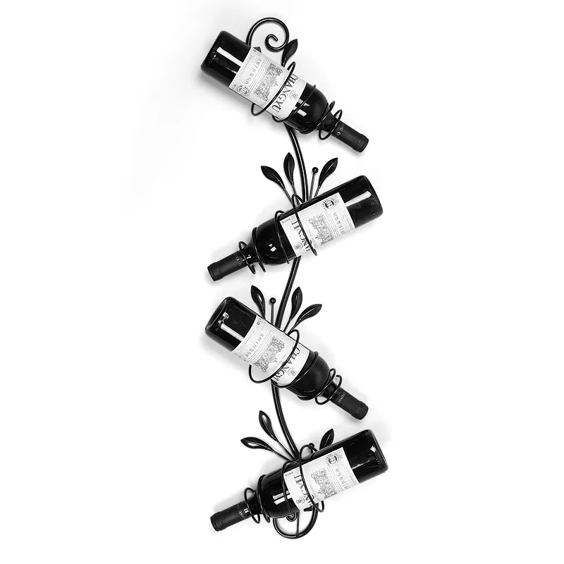 

Wall Mounted Wine Glass Rack Creative Floating Bottle Holder Metal Glassware Organizer for Diaplay Storage Customizable