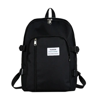 

Student Canvas Backpack Female Korean Fashion Simple Casual Large Capacity Backpack Campus School Bag